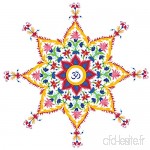 FindSomethingDifferent Stickers de Fenêtre de la gamme Karma Ohm Mandala Fleur - B01LWUINMD